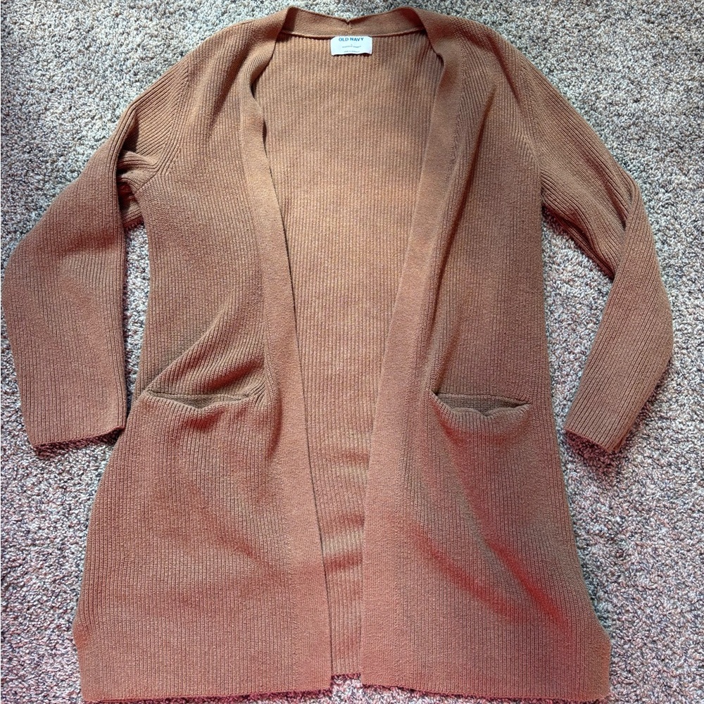 Old Navy Women's Brown Open Front Cardigan Sweater